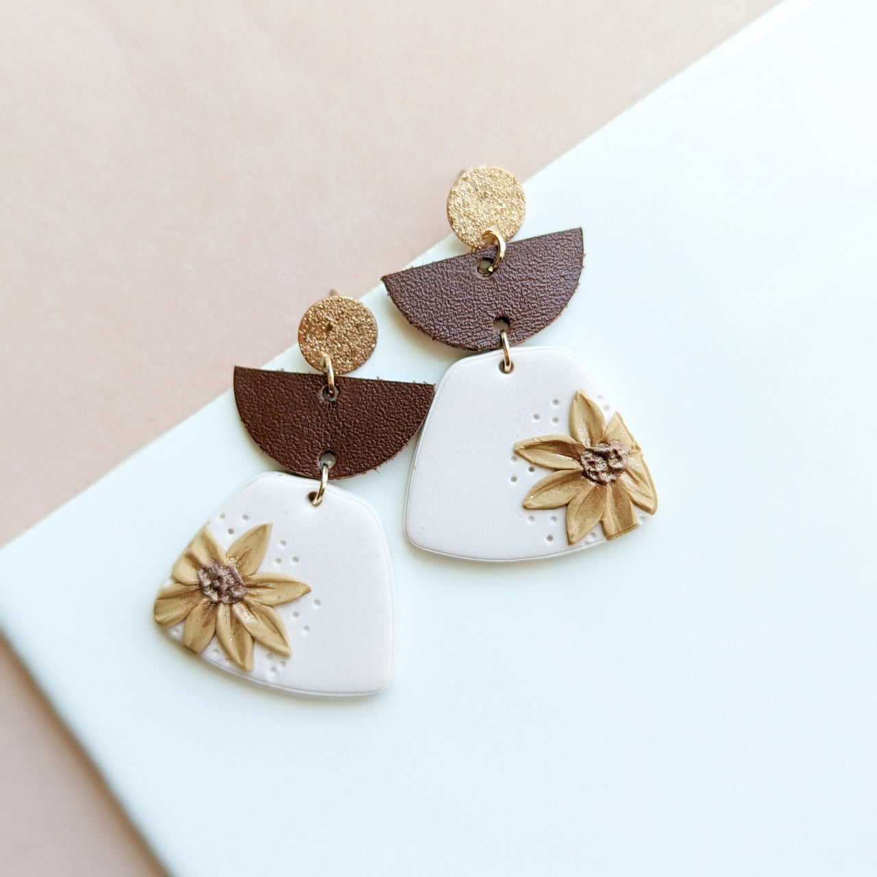 Beverly Clay Earrings | Floral Options