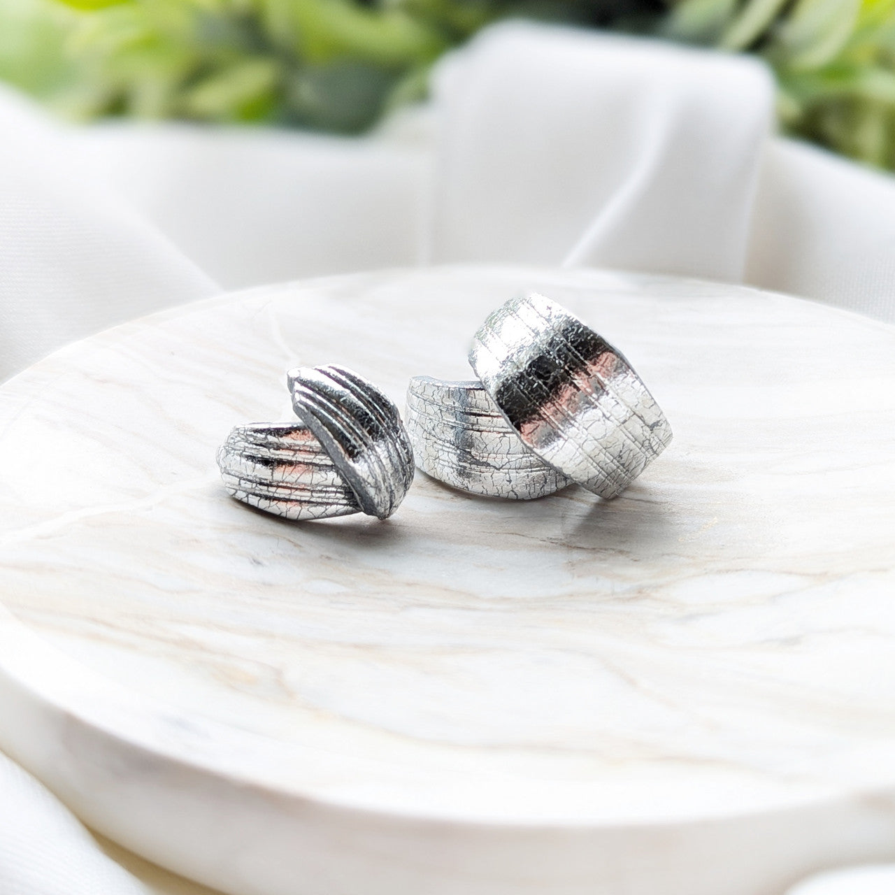 Tyfini Clay Huggie Hoops
