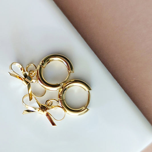 Gold Huggie Hoop Earrings