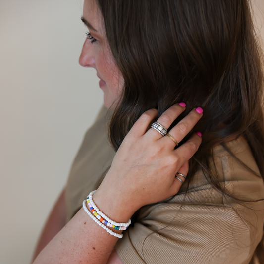 Sunset Stack Beaded Bracelets