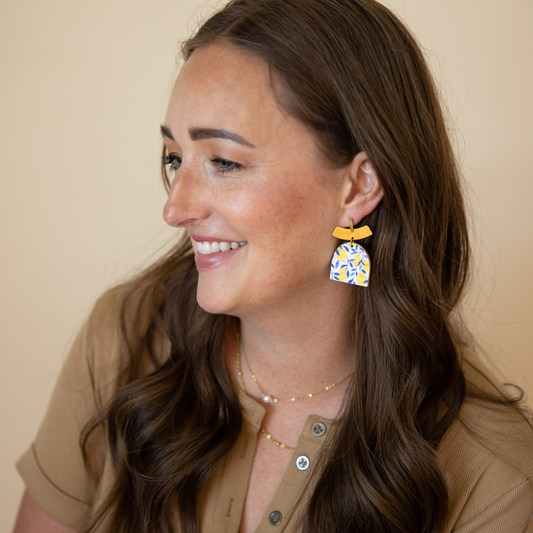 Squeeze the Day Leather Earring