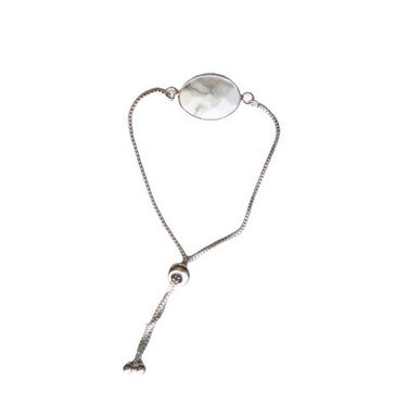 Natural Howlite Slider Bracelet