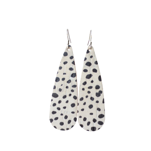 Dalmatian Tear Drop Earring