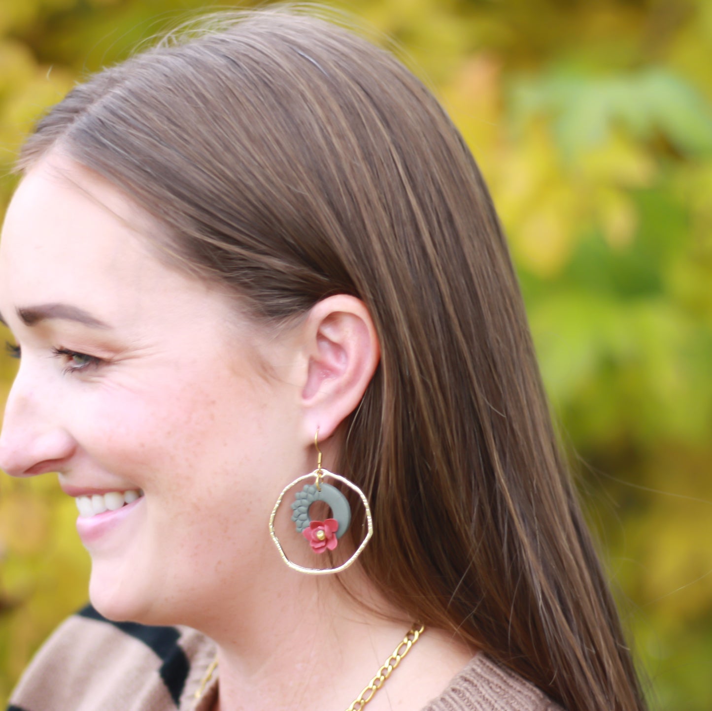 Josilyn Christmas Hoop Earring