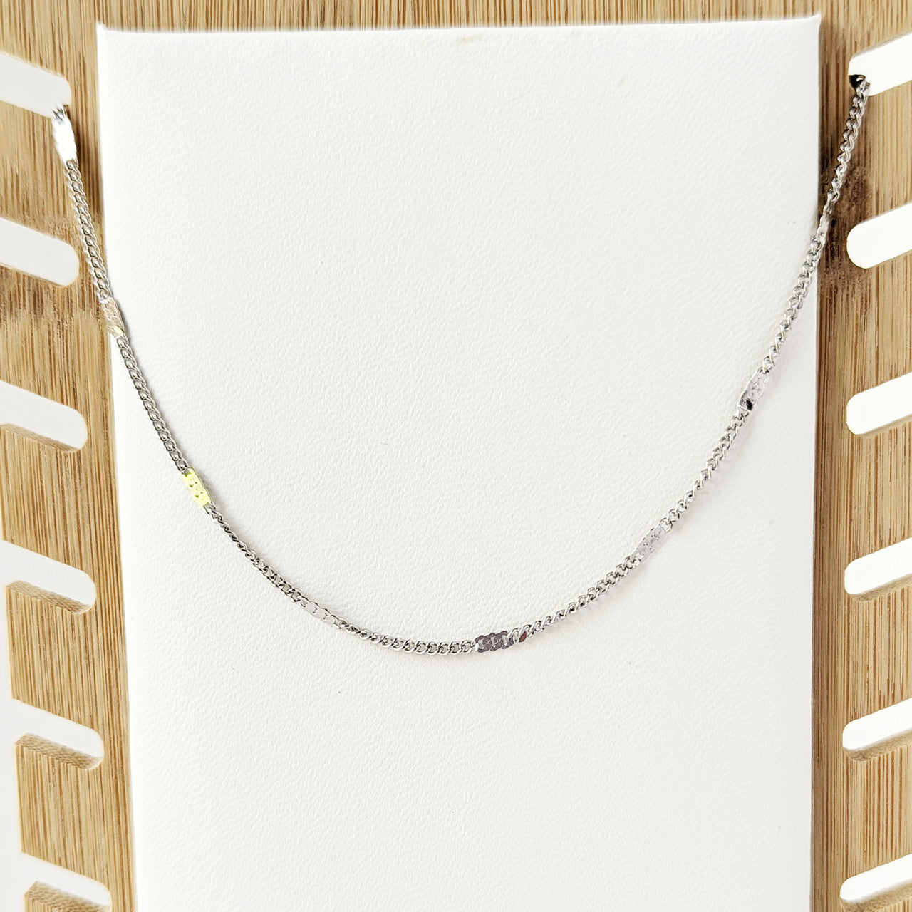 Silver Mini Figaro Chain
