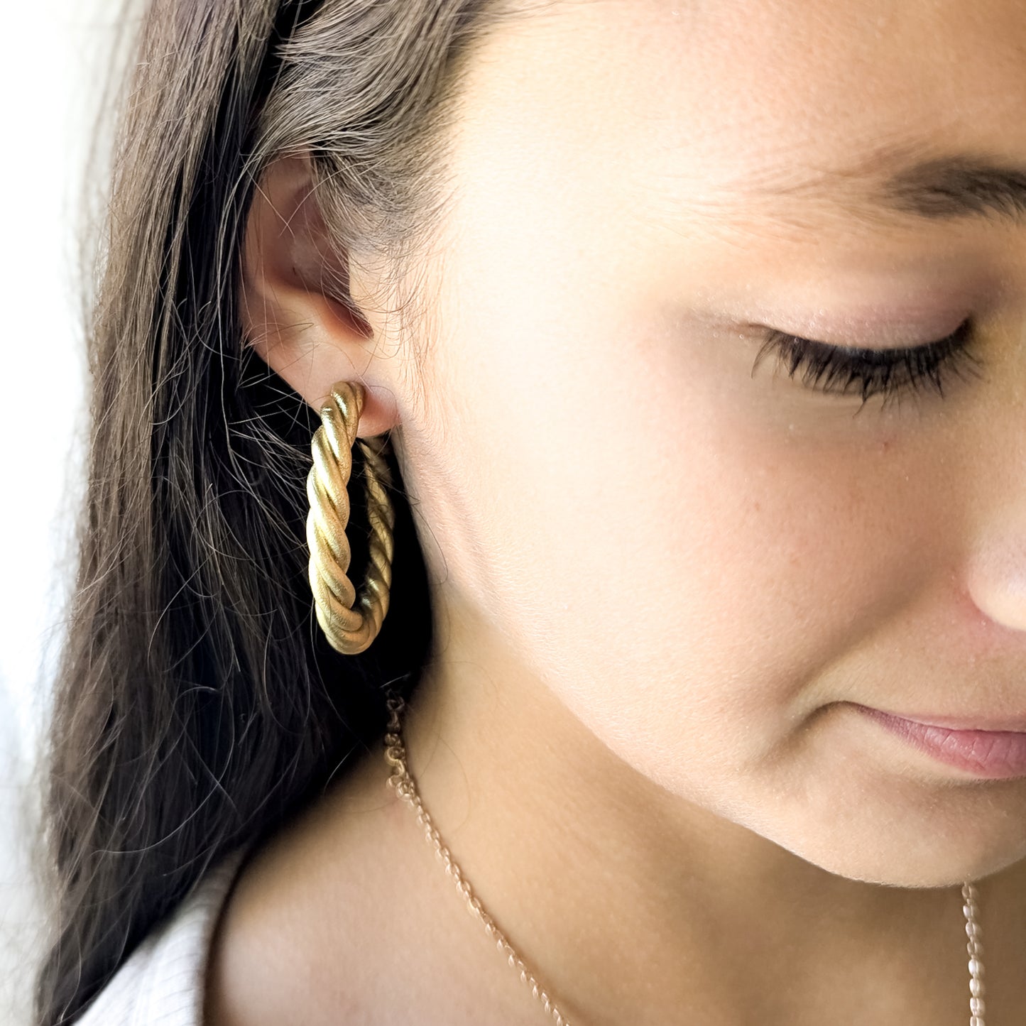 Richelle Clay Hoop Earring