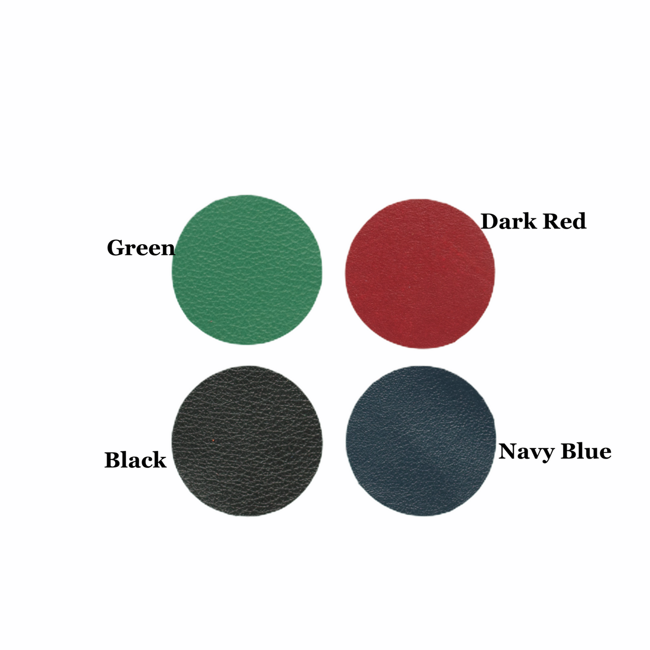 Circle Team Color Leather Earrings