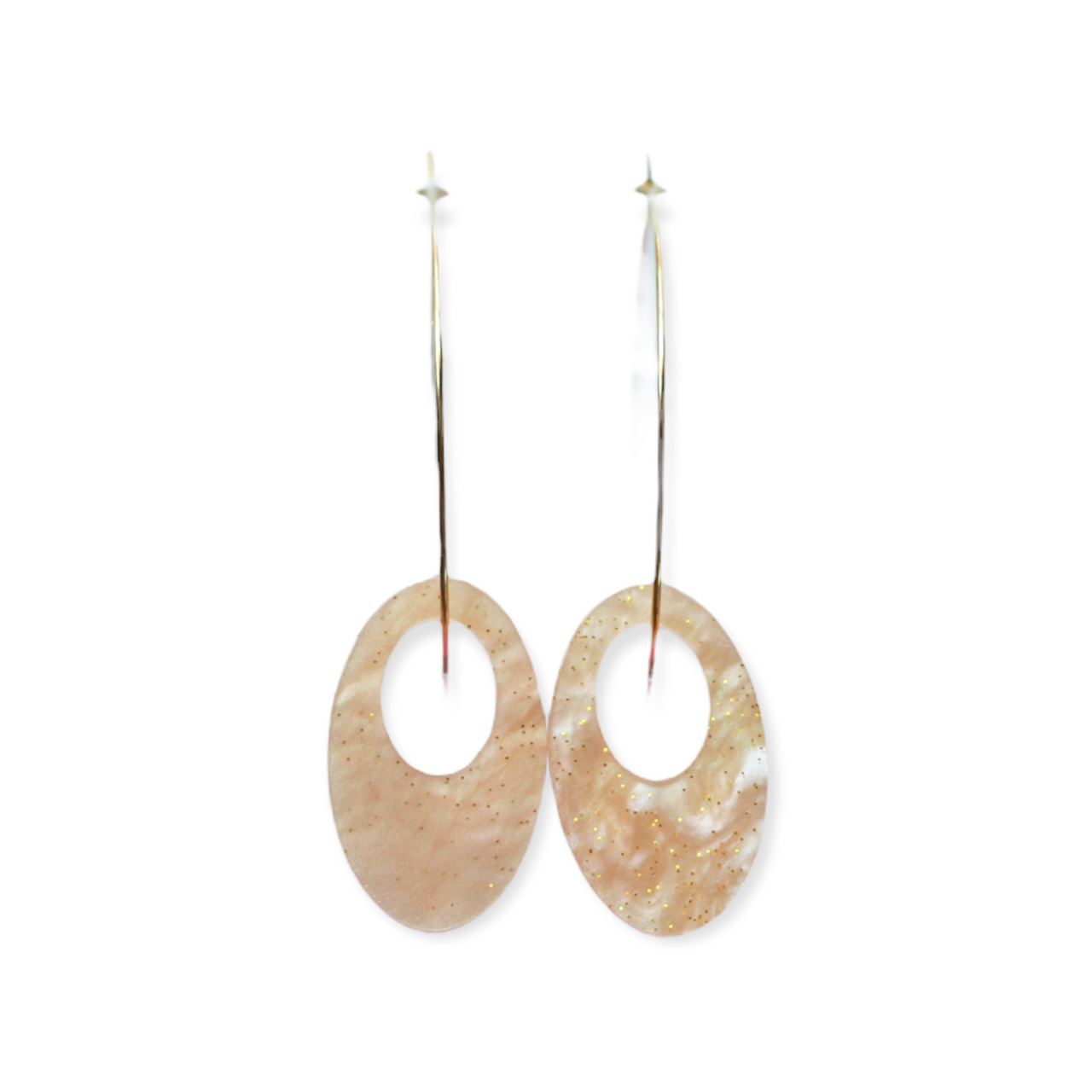 Peach Double Hoop