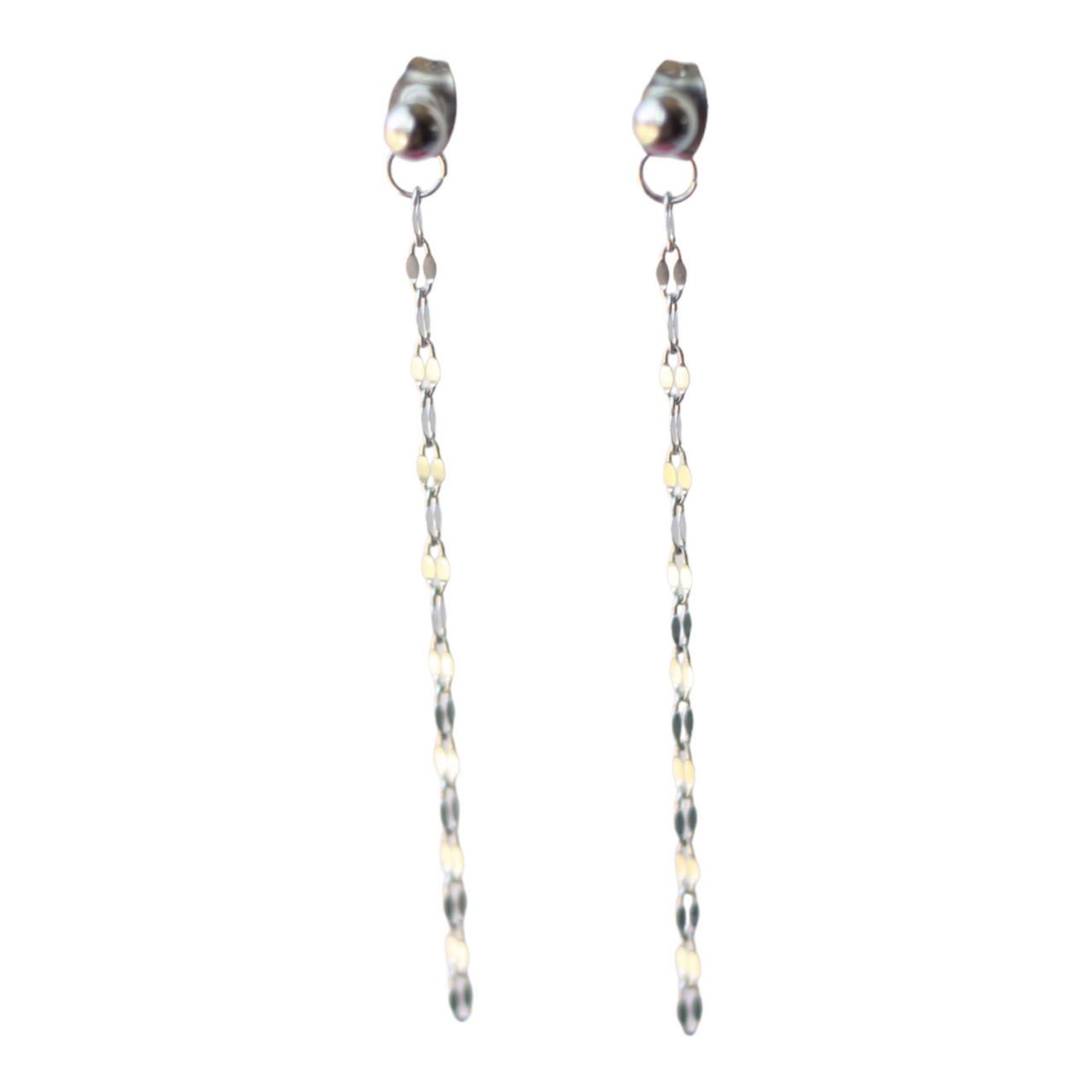 Silver Dainty Backdrop Earring