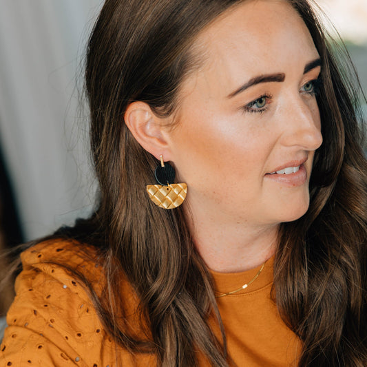 Becca Leather Earring