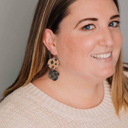 Cheetah Drop Earring