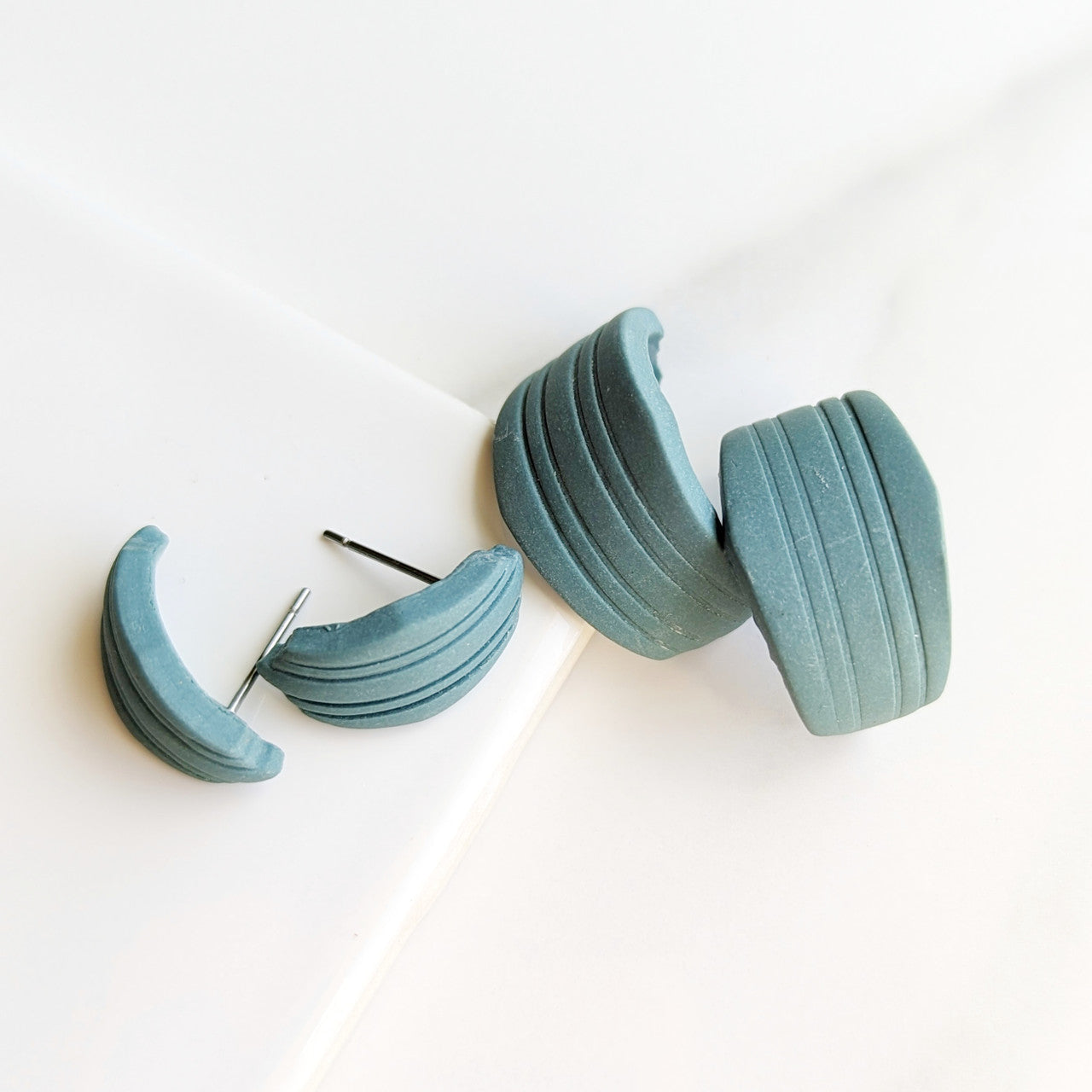 Tyfini Clay Huggie Hoops
