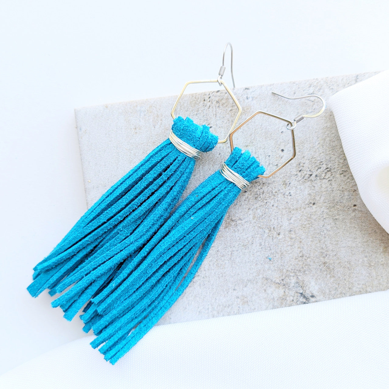 Phoenix Fringe Suede Earring