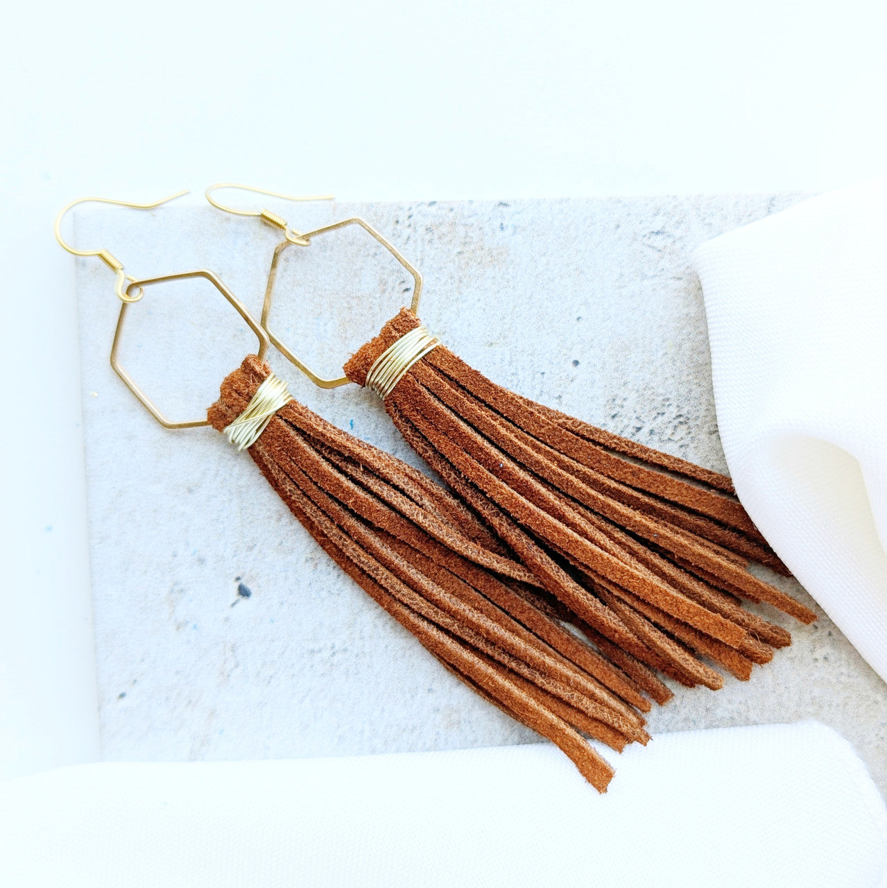 Phoenix Fringe Suede Earring