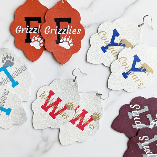 Mascot & School Name Signature Large Solid