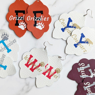 Mascot & School Name Signature Large Solid