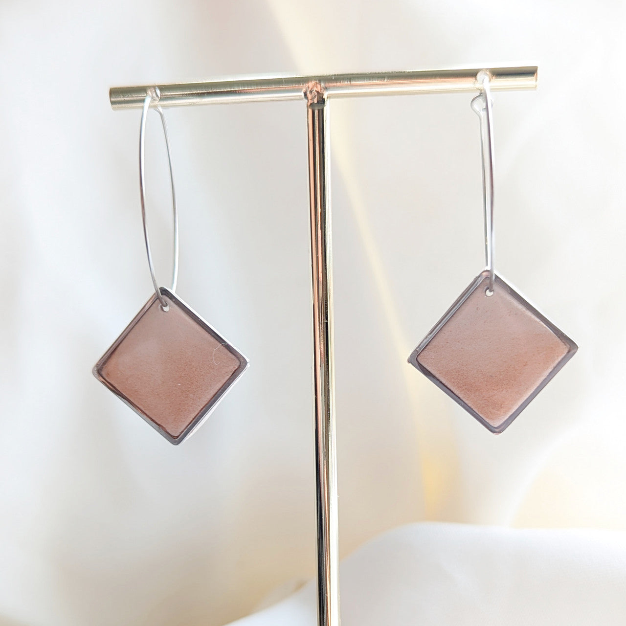 Hannah Hoop Clay Earring