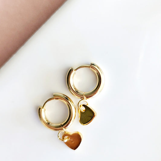 Gold Huggie Hoop Earrings  | NEW STYLE