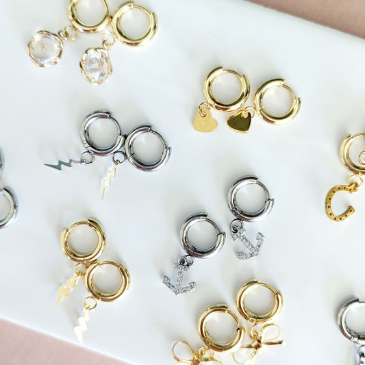 Gold Huggie Hoop Earrings  | NEW STYLE