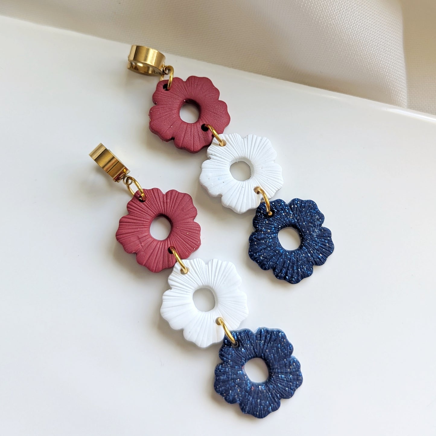 Jennifer Earrings | Patriotic