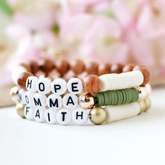 Adult Custom Color Block Beaded Bracelet