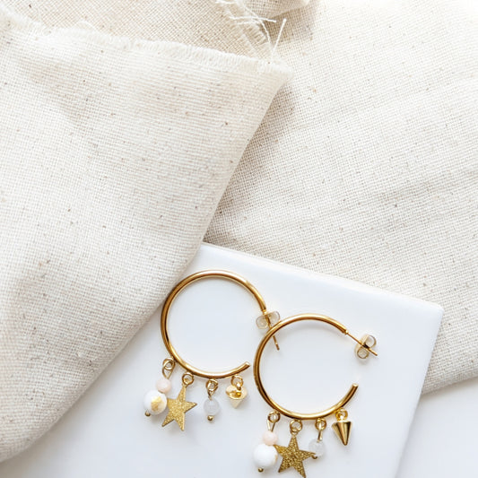 Stardust Hoop Earring