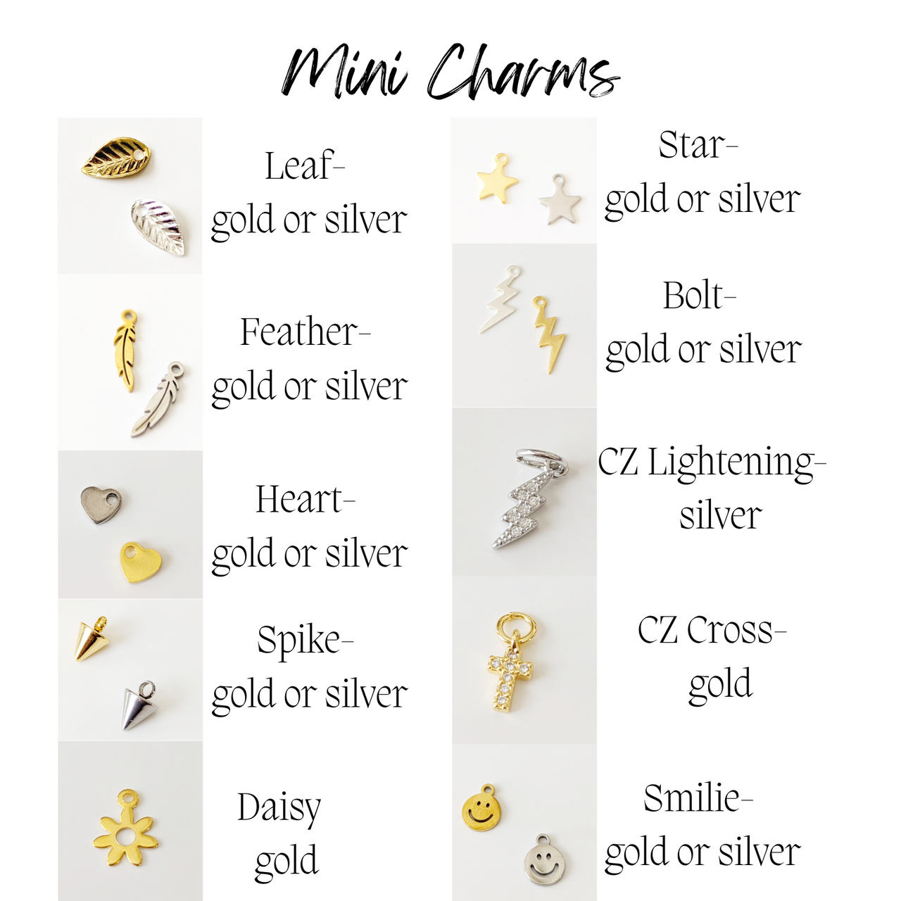 Front Clasp Charm Necklace