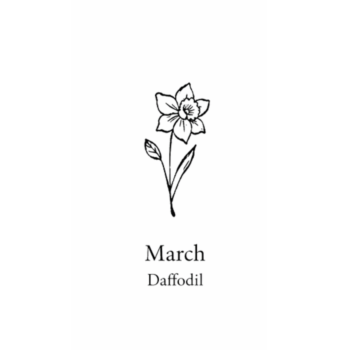Birth Flower Necklace