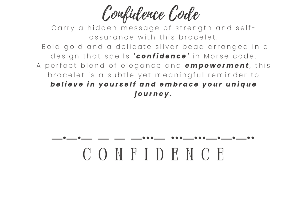 Confidence Code Bracelet
