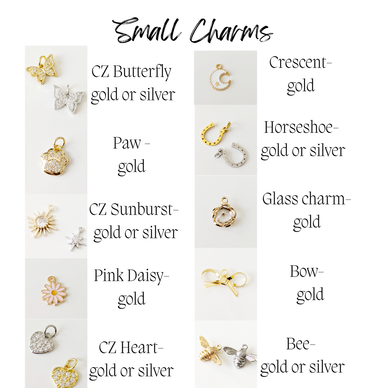 Front Clasp Charm Necklace