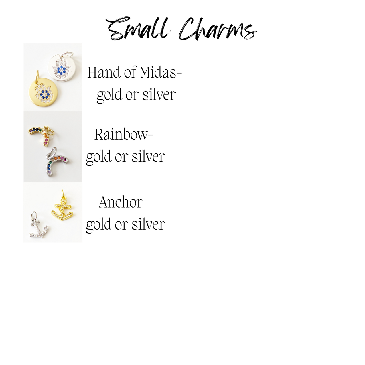 Front Clasp Charm Necklace