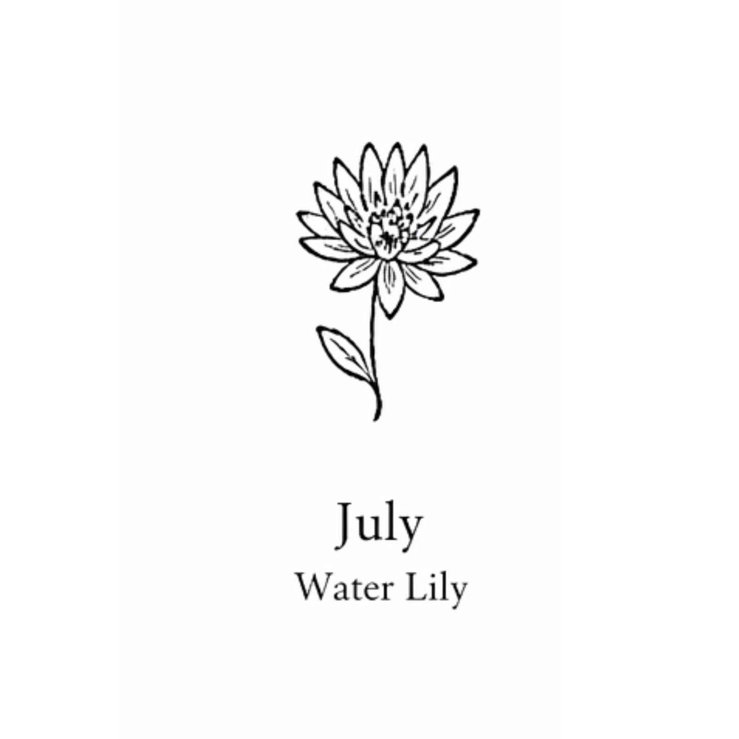 Birth Flower Necklace
