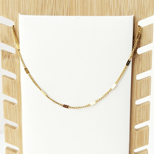 Gold Mini Figaro Chain