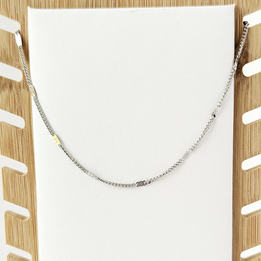 Silver Mini Figaro Chain