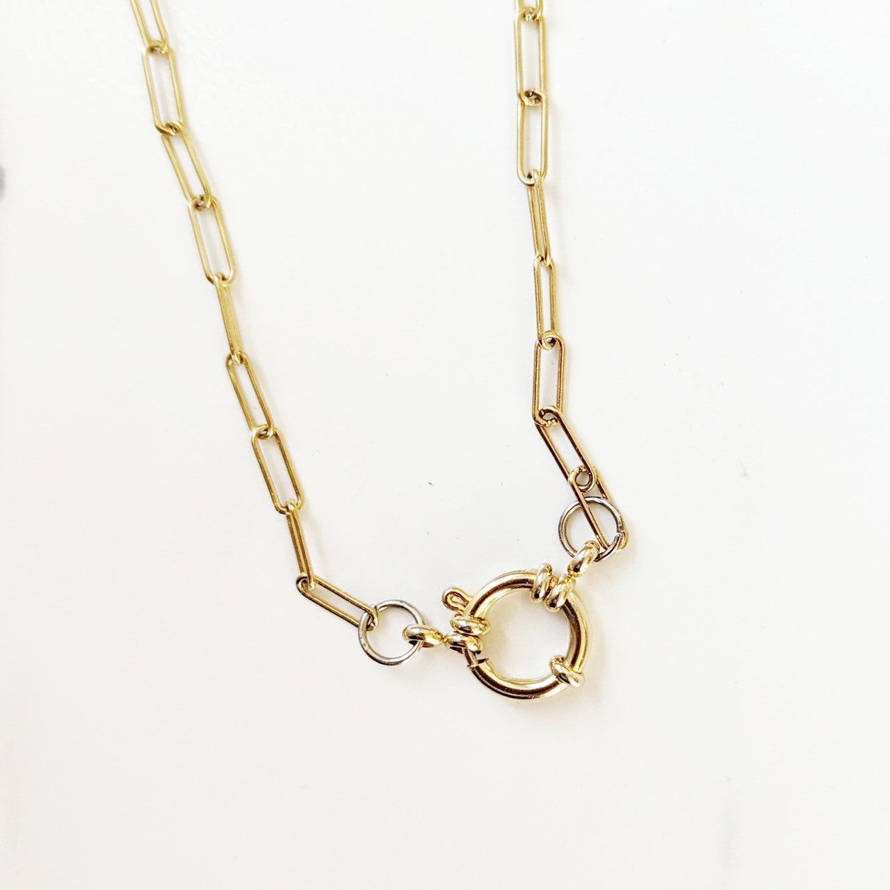 Front Clasp Charm Necklace