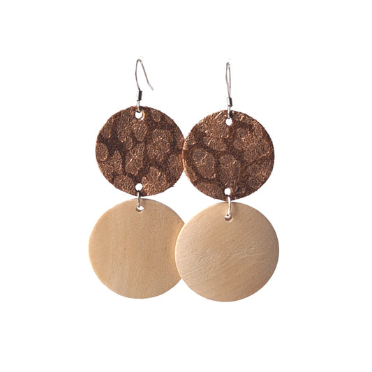 Rose Gold Leopard Kara Earring