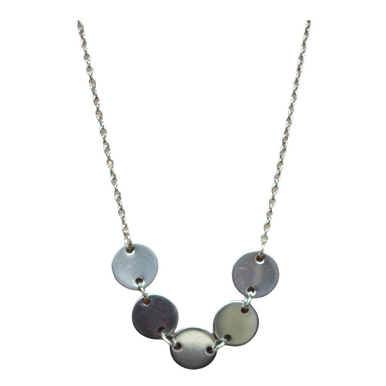 Silver Disc Necklace