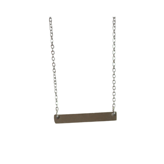 Silver Bar Necklace