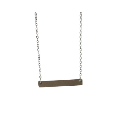 Silver Bar Necklace