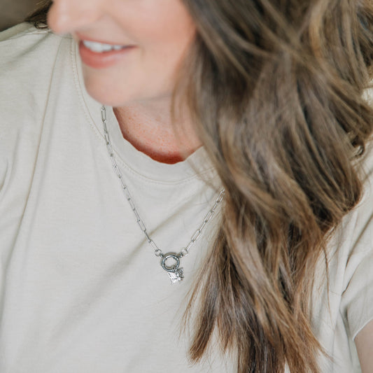 Front Clasp Charm Necklace
