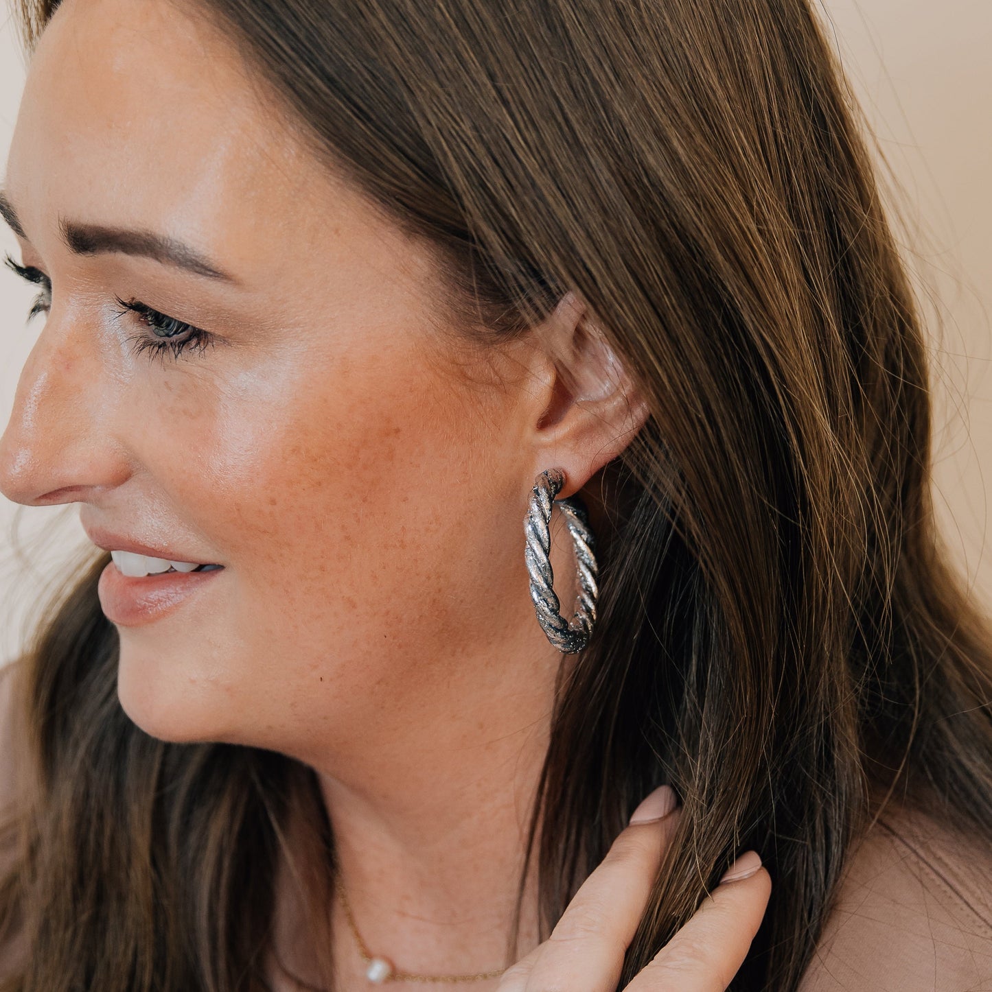 Richelle Clay Hoop Earring