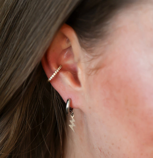 SILVER Huggie Hoop Earrings  | NEW STYLE