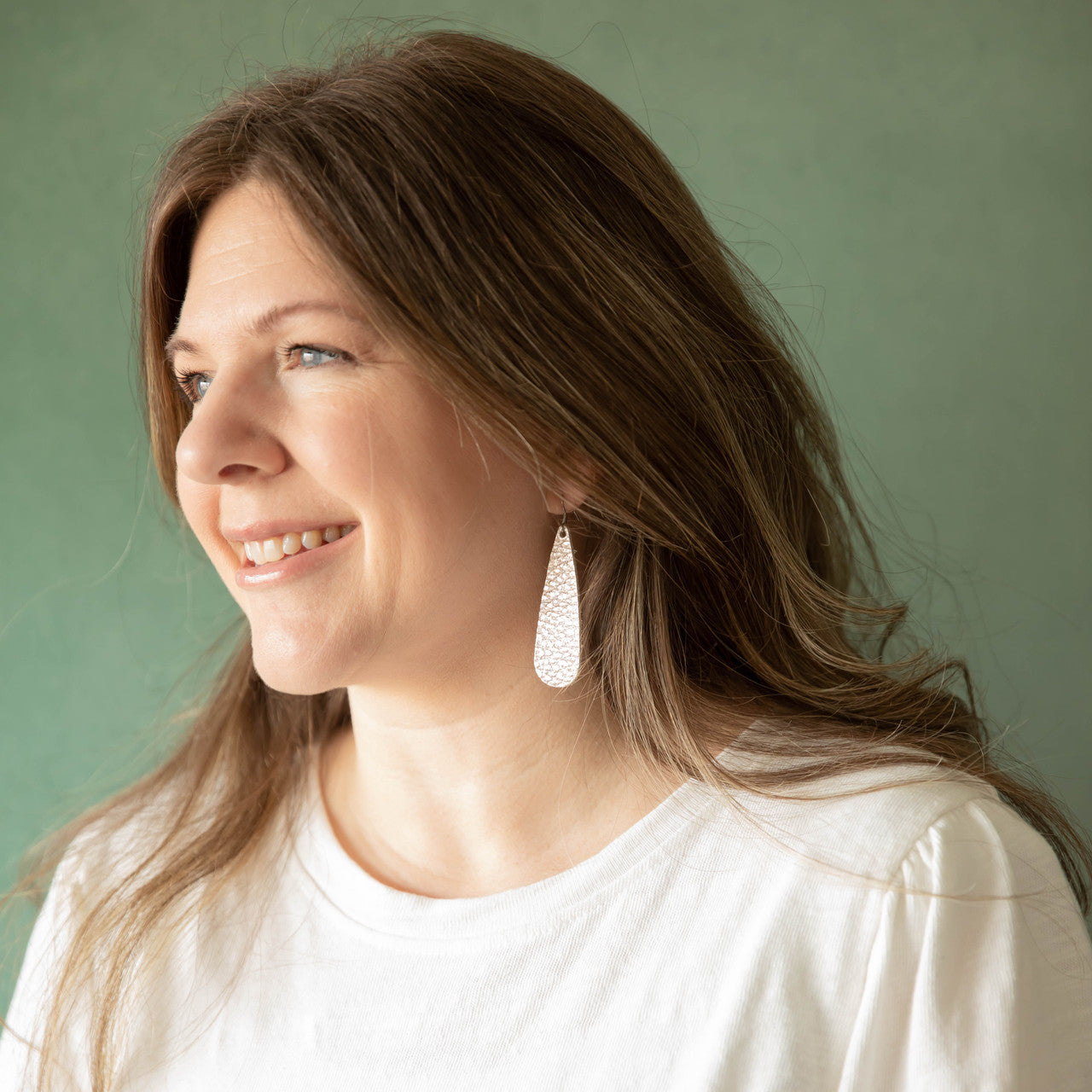 Champagne Tear Drop Earring