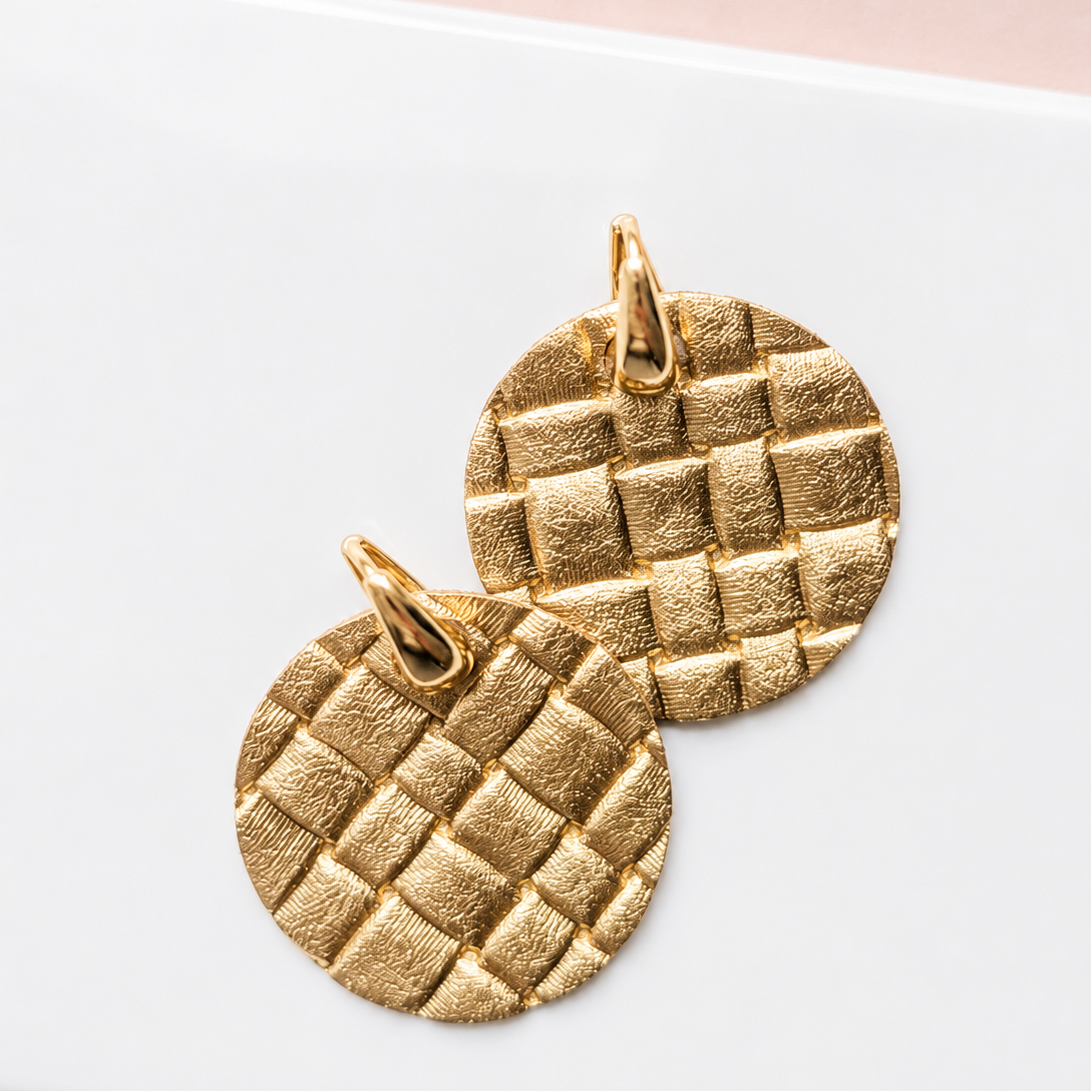 Camryn Leather Earring | TWO IN ONE
