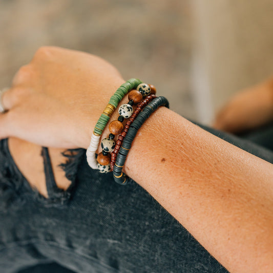 Olive & Jasper Beaded Bracelets