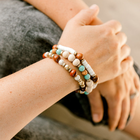 Southwest Summer Beaded Bracelet Stack