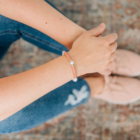 Pearl Heishi Bracelet | Color Options