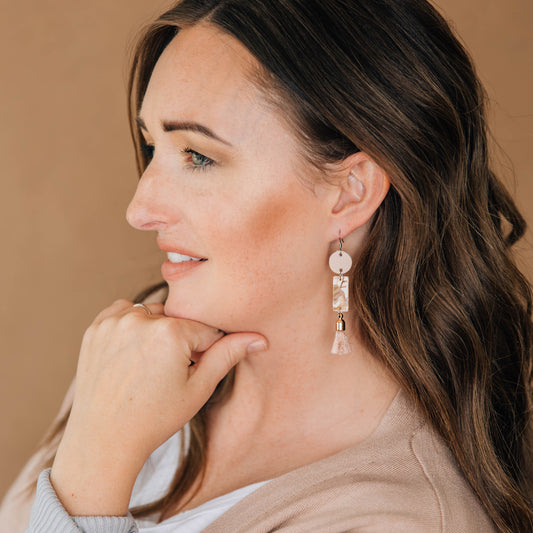 Rose Gold Tassel Earring