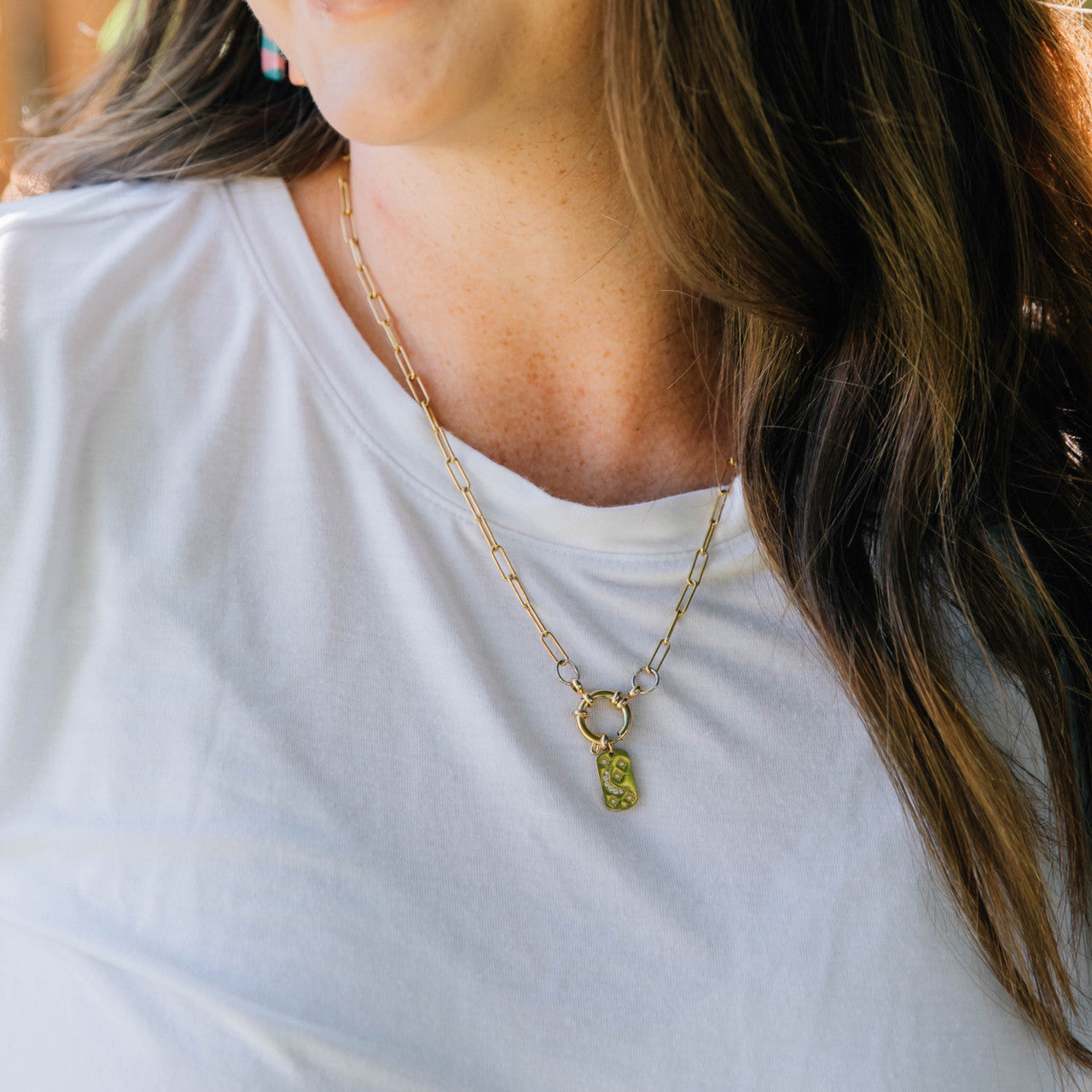 Front Clasp Charm Necklace