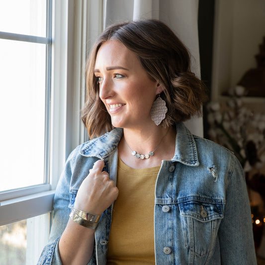 Silver Disc Necklace